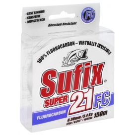 Sufix Super 21 Fluorocarbon 150 m čirý