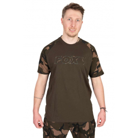 Fox Tričko Khaki Camo Outline T-Shirt