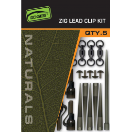 Fox Montáž Naturals Zig Lead Clip Kit 5 ks