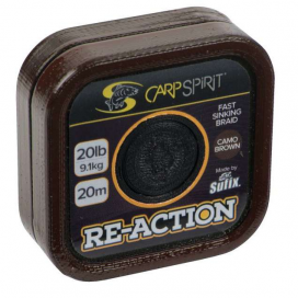 Carp Spirit Reaction Braid 20m Camo Brown 25lb