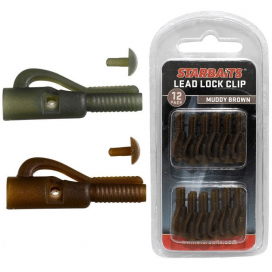 Lead Lock Clip písková (závěsky) 12ks