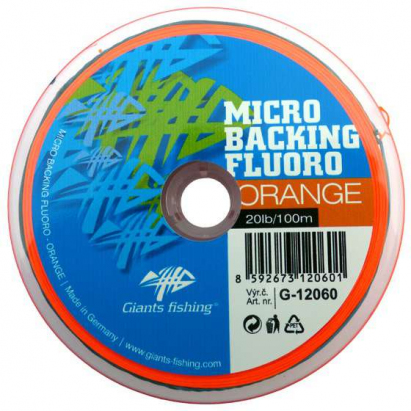 Giants Fishing Micro Backing Fluoro-Orange 20lb/100m