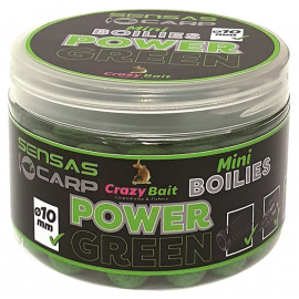 Sensas Boilies Mini Crazy Green Česnek 80g