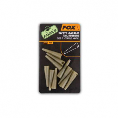 Fox Převleky Edges Safety Lead Clip Tail Rubbers Khaki