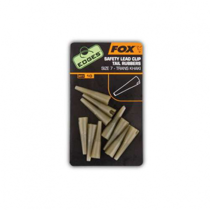 Fox Převleky Edges Safety Lead Clip Tail Rubbers Khaki