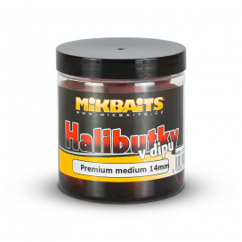 Mikbaits Halibutky v dipu 250ml - Premium Halibut 14mm