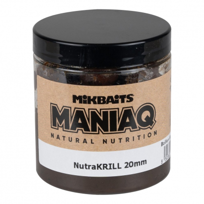 Mikbaits ManiaQ Boilie v Dipu NutraKRILL 250ml 20mm