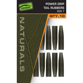 Fox Převleky Edges Naturals Power Grip Tail Rubbers Size 7 10 ks