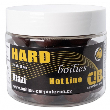 Carp Inferno Tvrzené Boilies Hard Hot Line Xtazi 300 ml 24 mm