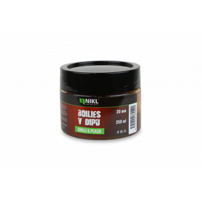 Nikl Boilies v dipu Chilli & Peach 250g